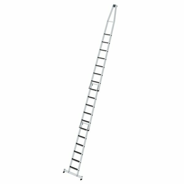Stufen-Glasreinigerleiter-Satz mit nivello®-Traverse und clip-step R13 3-teilig