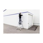 Klapptritt beidseitig begehbar Alu natur 3 Stufen, Podesth&ouml;he 73 cm