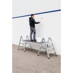 Klapptritt beidseitig begehbar Alu natur 4 Stufen,...