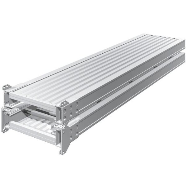 ALU-STEG 600 mm breit, jedoch faltbar und in 2 Teile zerlegbar