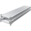 ALU-STEG 600 mm breit, jedoch faltbar und in 2 Teile zerlegbar