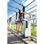 Stufen-Anlegeleiter GFK ohne Traverse 10 Stufen (L&auml;nge 2,67m)