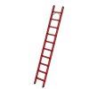 Stufen-Anlegeleiter GFK ohne Traverse 10 Stufen (Länge 2,67m)