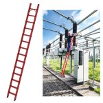 Stufen-Anlegeleiter GFK ohne Traverse 14 Stufen (...
