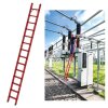Stufen-Anlegeleiter GFK ohne Traverse 14 Stufen ( Länge 3,67m)