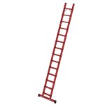 Stufen-Anlegeleiter GFK mit Traverse 14 Stufen...