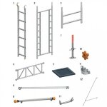 Layher Treppen-Kit für Uni Leicht P2 mit 2...