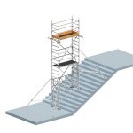 Layher Treppen-Kit f&uuml;r Uni Leicht P2 mit 2 Durchg&auml;ngen - 5,03m AH