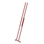 Sprossen-Schiebeleiter 2-teilig GFK/Alu mit...