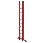 Sprossen-Schiebeleiter 2-teilig GFK/Alu mit...
