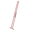 Sprossen-Schiebeleiter 2-teilig GFK/Alu mit nivello®-Traverse 2x12 Sprossen (Länge  3,60m bis 6,10m)
