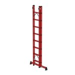 Sprossen-Schiebeleiter 2-teilig GFK mit nivello®...
