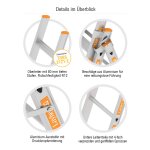 Allzweckleiter 3-teilig mit Stufen